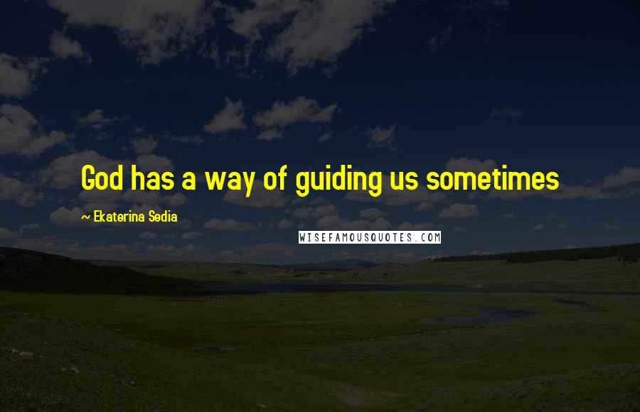 Ekaterina Sedia Quotes: God has a way of guiding us sometimes