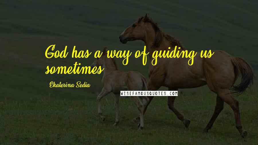 Ekaterina Sedia Quotes: God has a way of guiding us sometimes