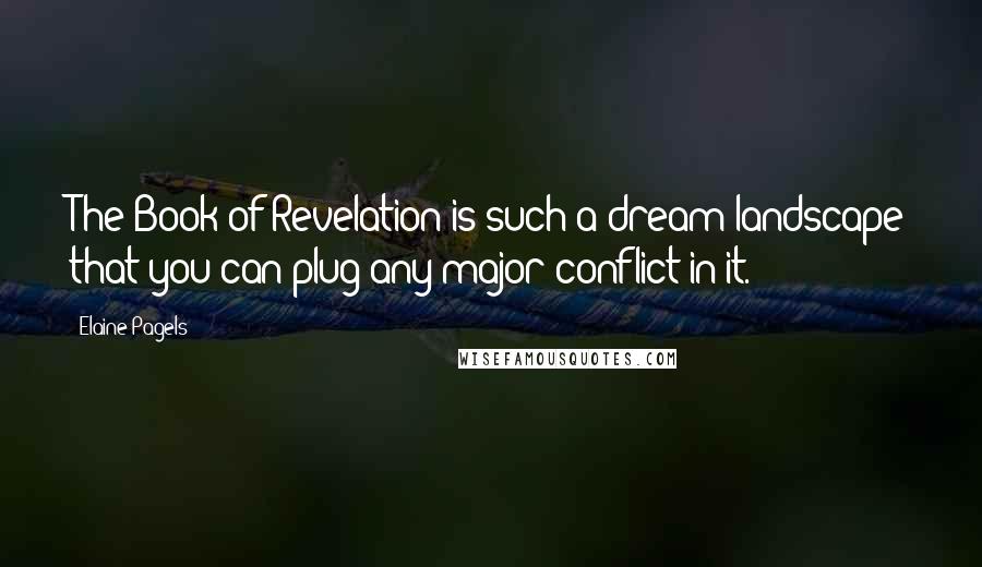 Elaine Pagels Quotes: The Book of Revelation is such a dream landscape that you can plug any major conflict in it.