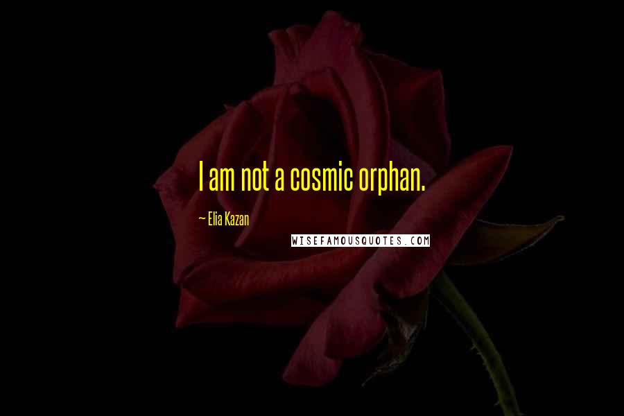 Elia Kazan Quotes: I am not a cosmic orphan.