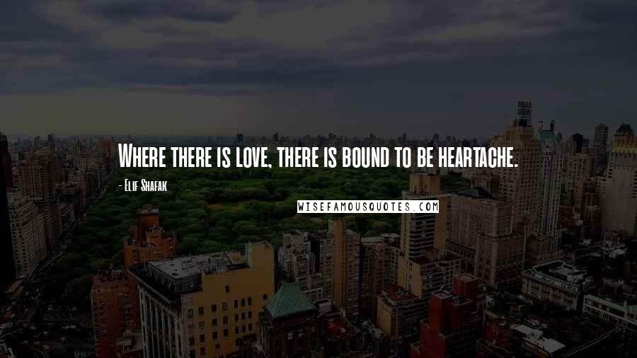 Elif Shafak Quotes: Where there is love, there is bound to be heartache.