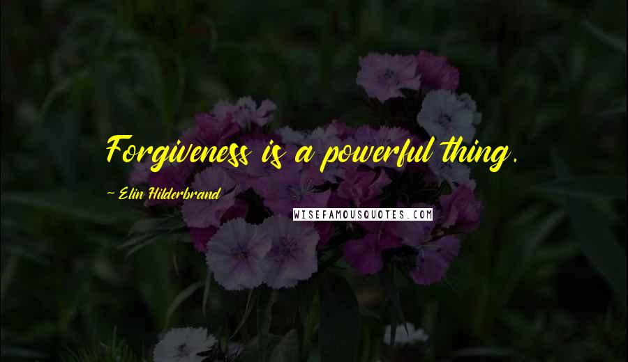 Elin Hilderbrand Quotes: Forgiveness is a powerful thing.