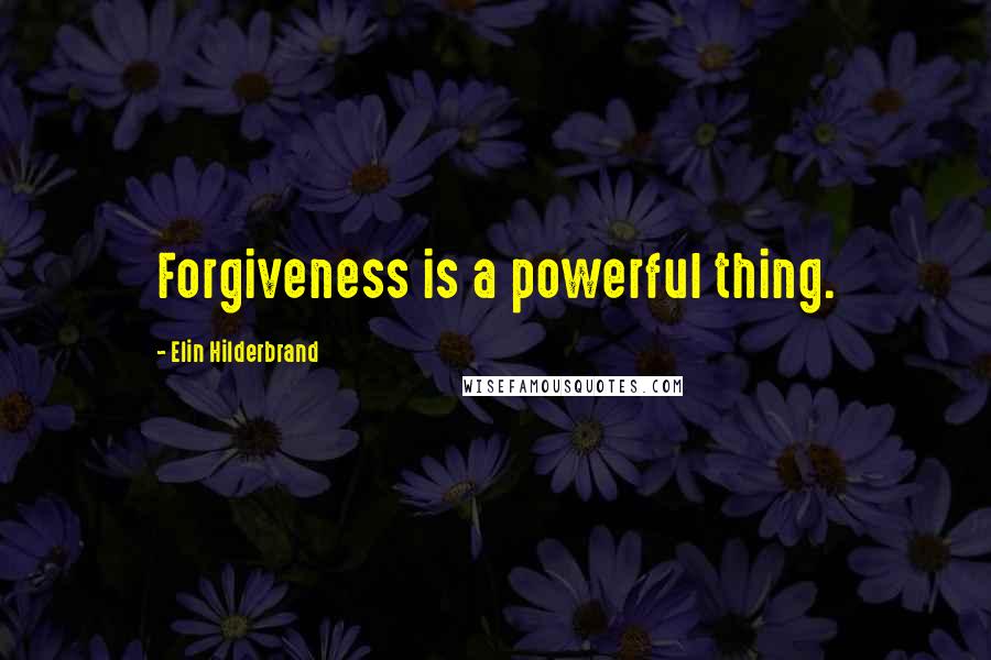 Elin Hilderbrand Quotes: Forgiveness is a powerful thing.