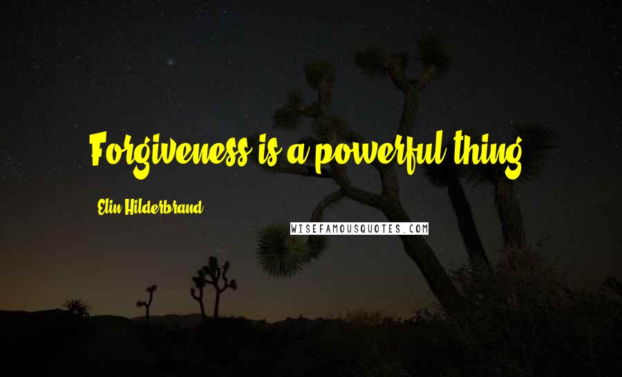 Elin Hilderbrand Quotes: Forgiveness is a powerful thing.