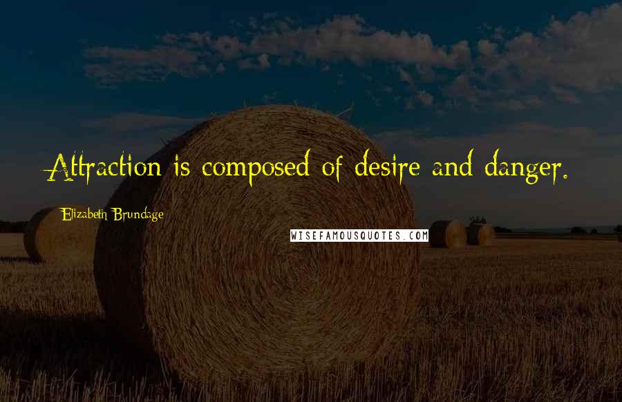 Elizabeth Brundage Quotes: Attraction is composed of desire and danger.