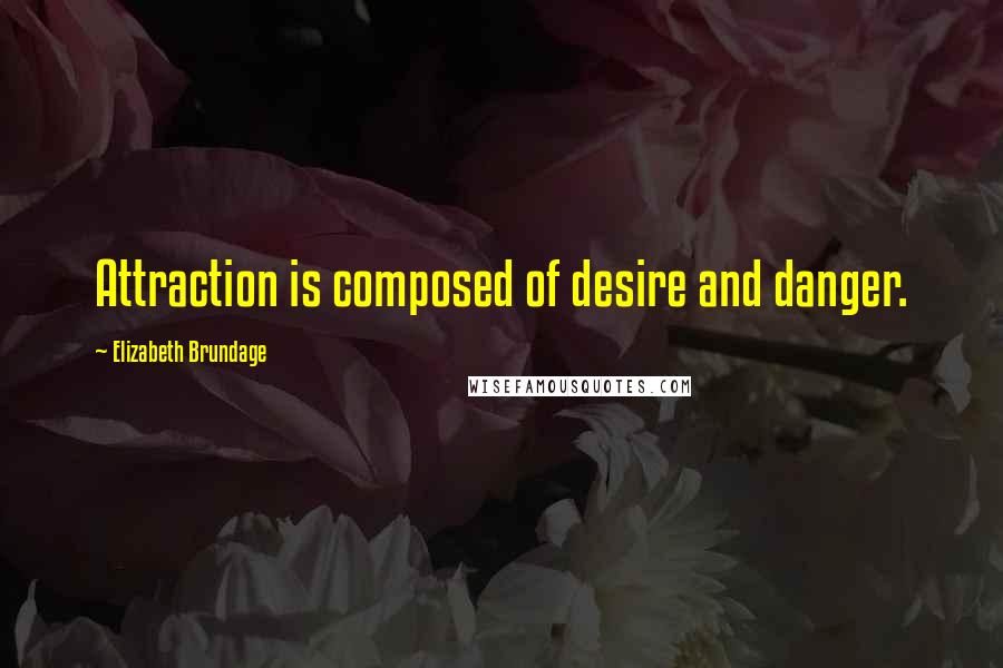 Elizabeth Brundage Quotes: Attraction is composed of desire and danger.