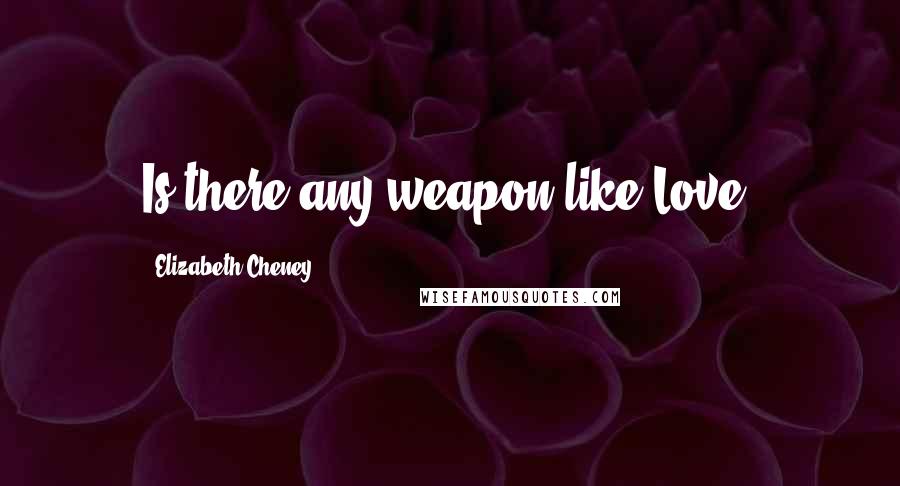 Elizabeth Cheney Quotes: Is there any weapon like Love?