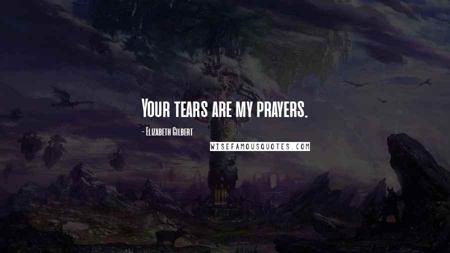 Elizabeth Gilbert Quotes: Your tears are my prayers.