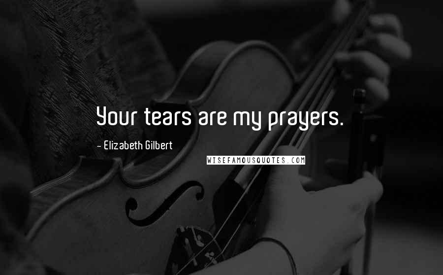 Elizabeth Gilbert Quotes: Your tears are my prayers.