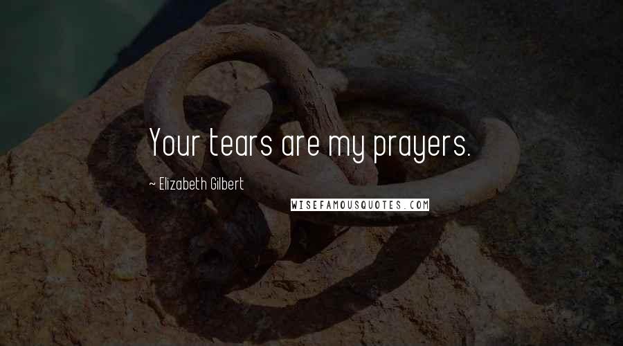 Elizabeth Gilbert Quotes: Your tears are my prayers.