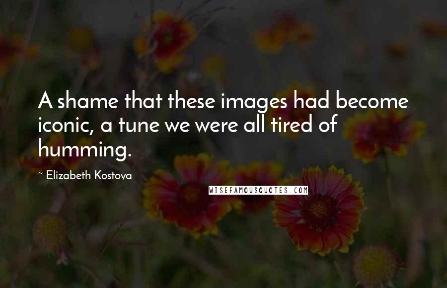 Elizabeth Kostova Quotes: A shame that these images had become iconic, a tune we were all tired of humming.