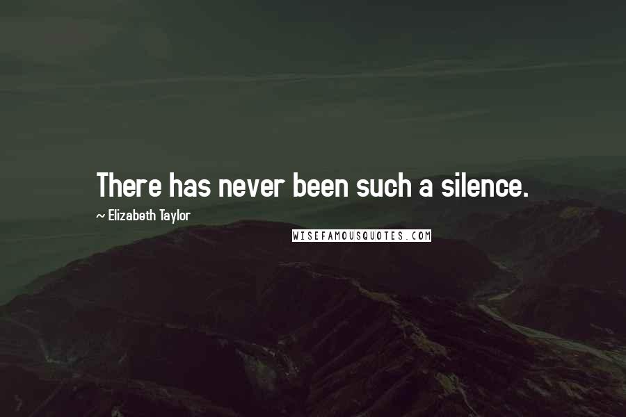 Elizabeth Taylor Quotes: There has never been such a silence.