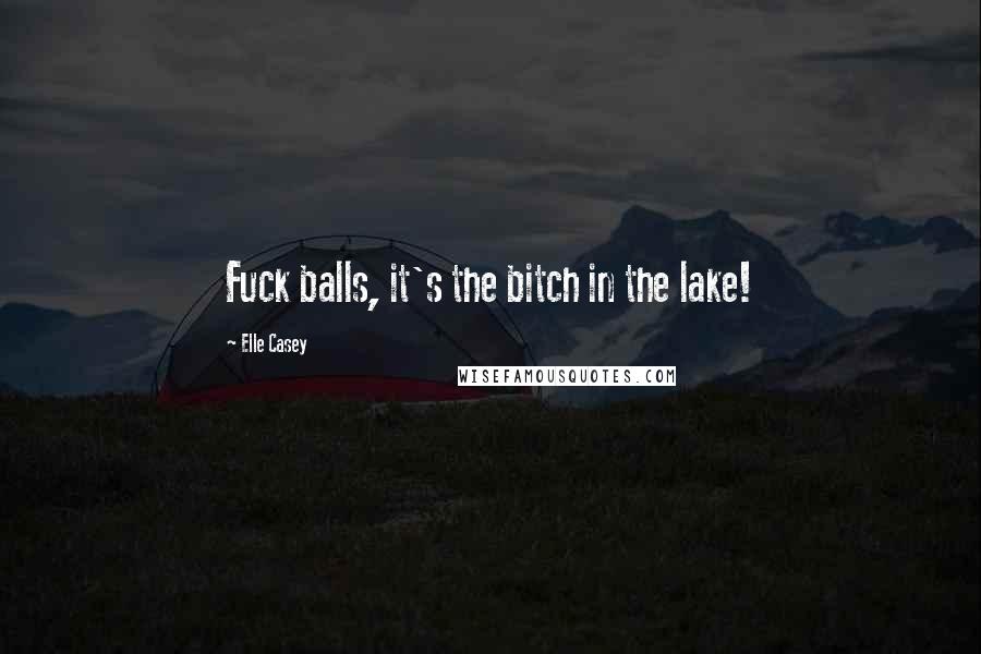 Elle Casey Quotes: Fuck balls, it's the bitch in the lake!