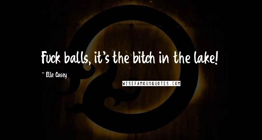 Elle Casey Quotes: Fuck balls, it's the bitch in the lake!