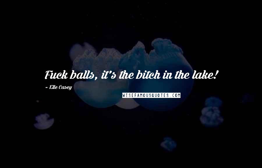 Elle Casey Quotes: Fuck balls, it's the bitch in the lake!