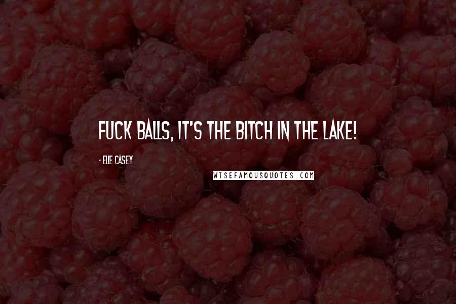 Elle Casey Quotes: Fuck balls, it's the bitch in the lake!