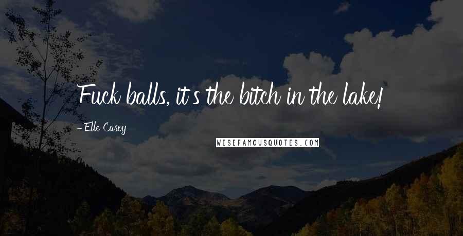 Elle Casey Quotes: Fuck balls, it's the bitch in the lake!