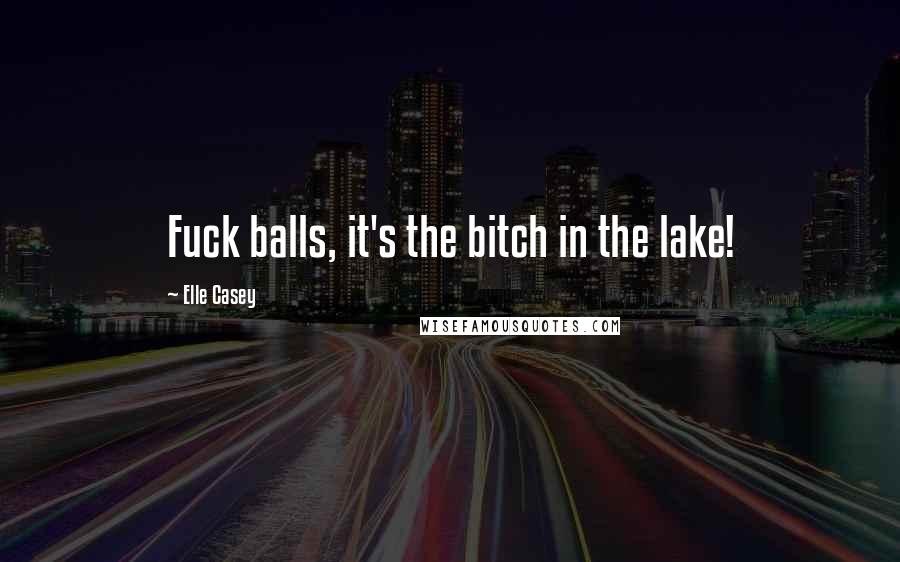 Elle Casey Quotes: Fuck balls, it's the bitch in the lake!