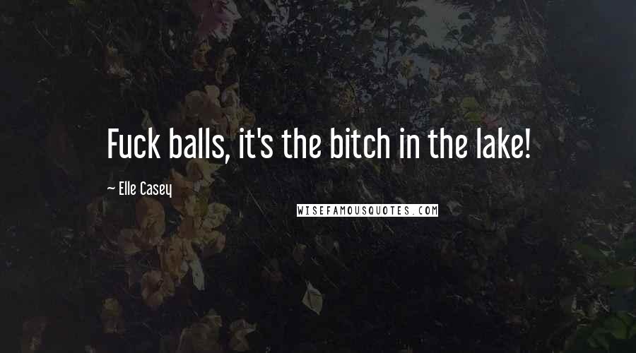 Elle Casey Quotes: Fuck balls, it's the bitch in the lake!