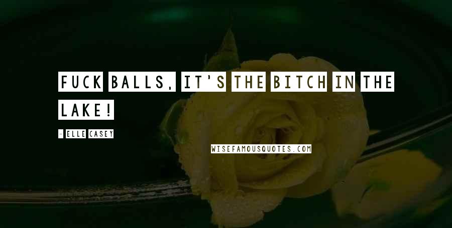 Elle Casey Quotes: Fuck balls, it's the bitch in the lake!