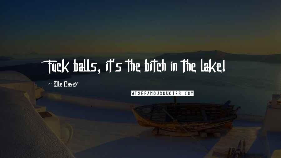 Elle Casey Quotes: Fuck balls, it's the bitch in the lake!