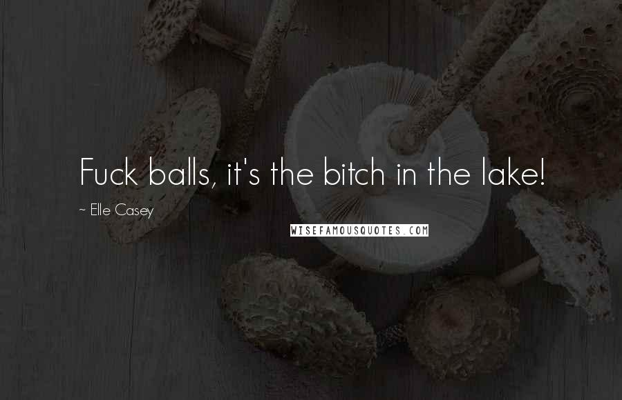 Elle Casey Quotes: Fuck balls, it's the bitch in the lake!