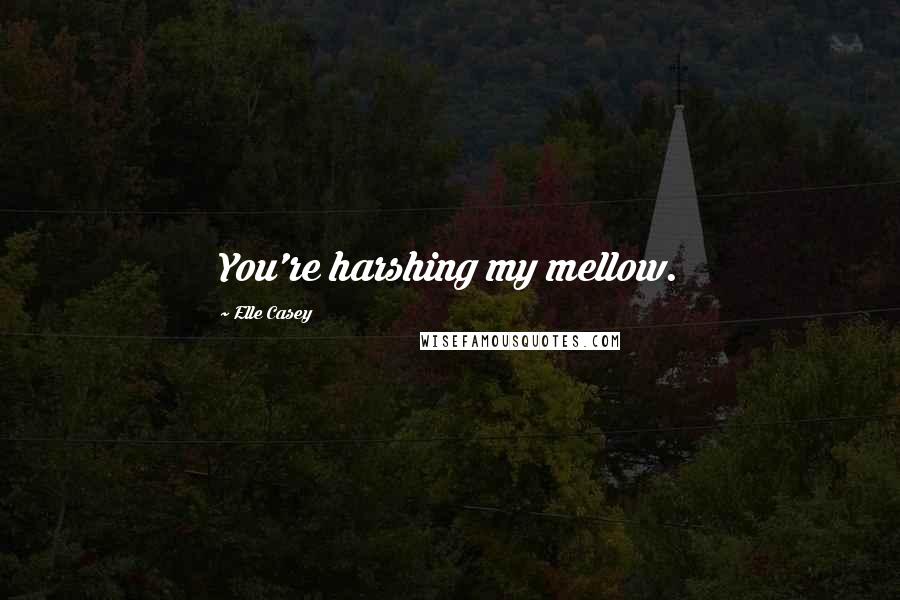 Elle Casey Quotes: You're harshing my mellow.