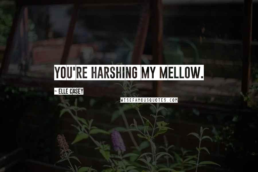 Elle Casey Quotes: You're harshing my mellow.