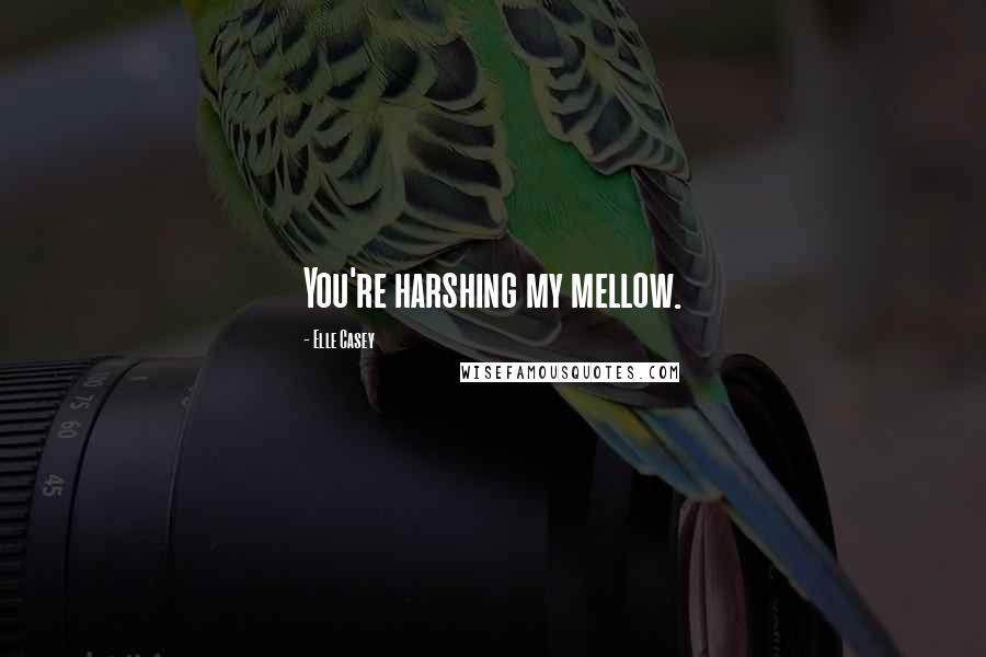 Elle Casey Quotes: You're harshing my mellow.