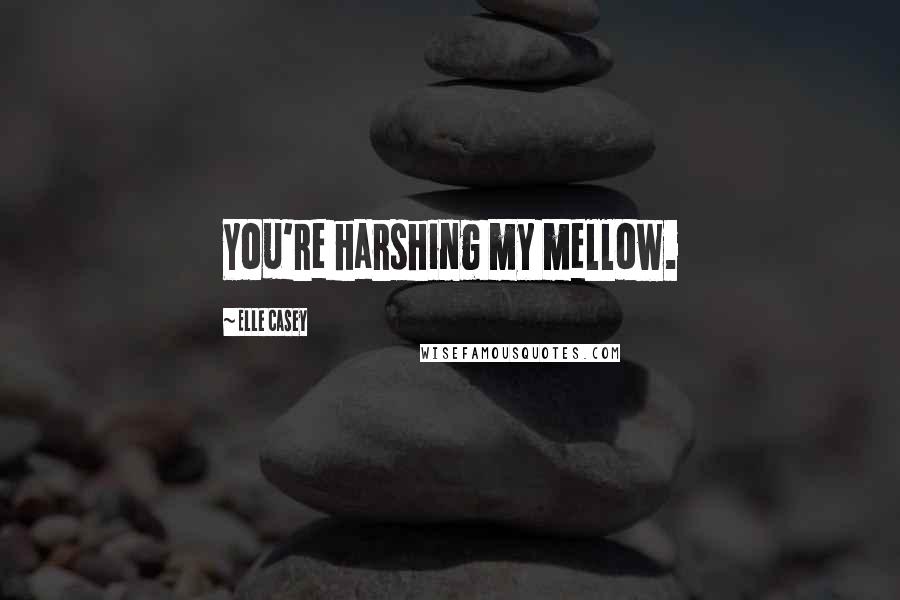 Elle Casey Quotes: You're harshing my mellow.