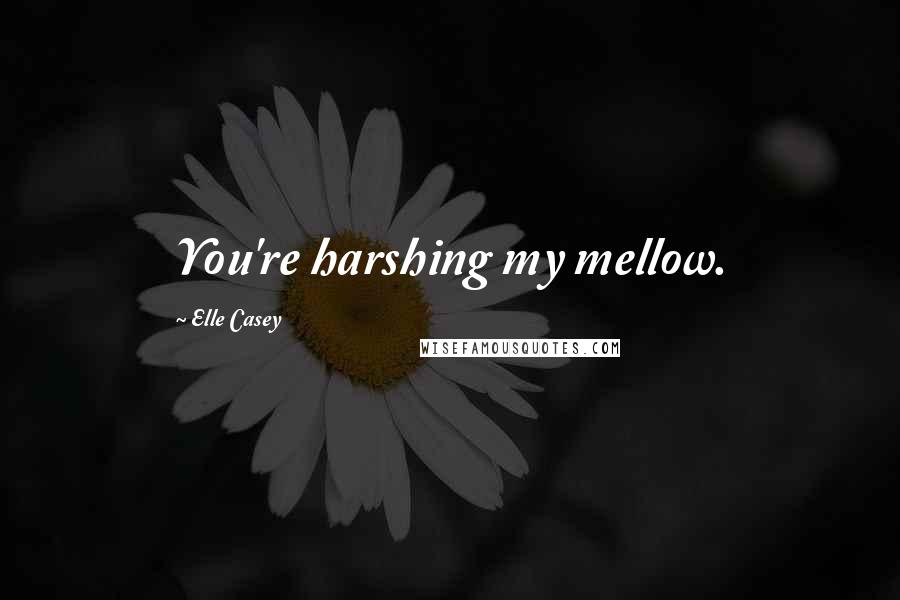 Elle Casey Quotes: You're harshing my mellow.