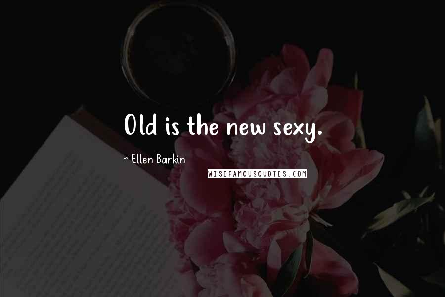 Ellen Barkin Quotes: Old is the new sexy.