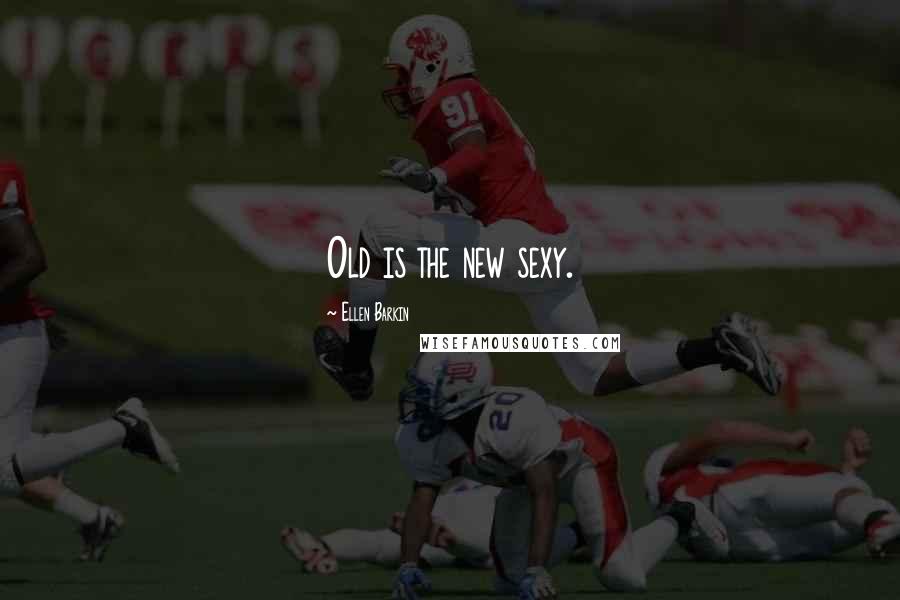 Ellen Barkin Quotes: Old is the new sexy.