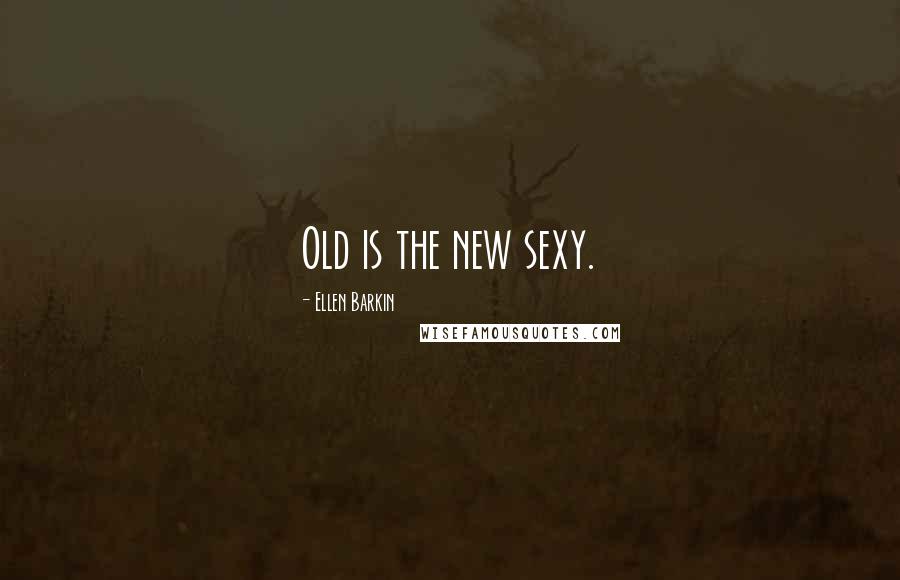 Ellen Barkin Quotes: Old is the new sexy.