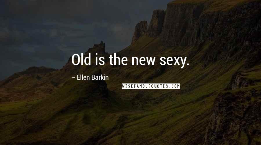 Ellen Barkin Quotes: Old is the new sexy.
