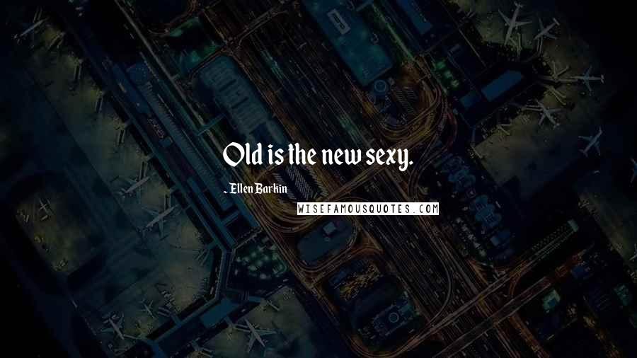 Ellen Barkin Quotes: Old is the new sexy.