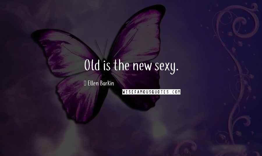 Ellen Barkin Quotes: Old is the new sexy.