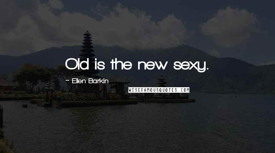 Ellen Barkin Quotes: Old is the new sexy.