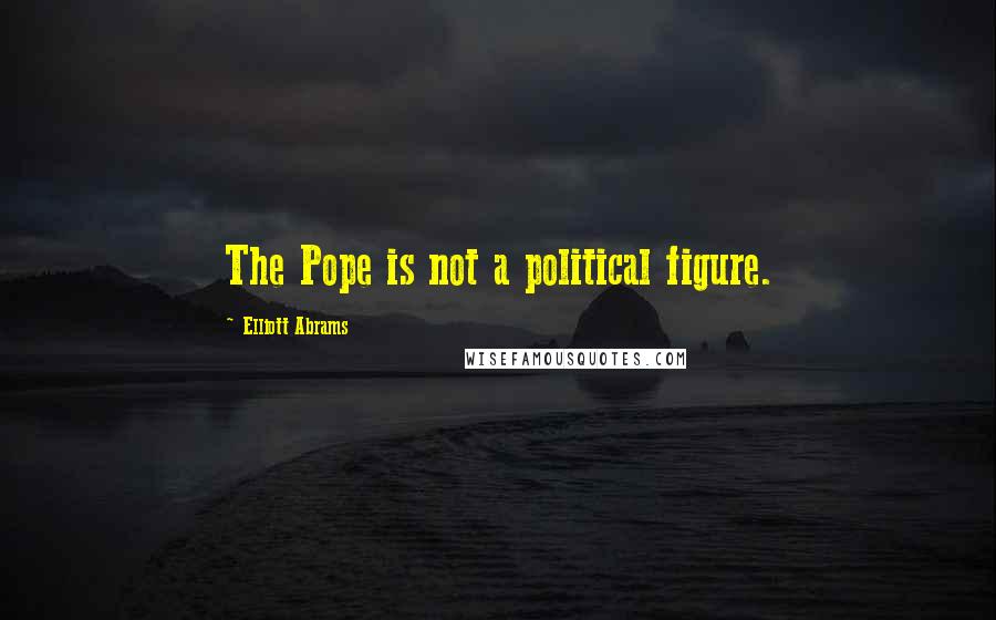 Elliott Abrams Quotes: The Pope is not a political figure.