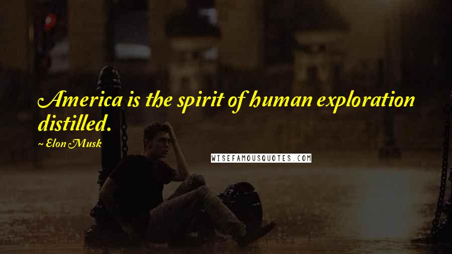 Elon Musk Quotes: America is the spirit of human exploration distilled.