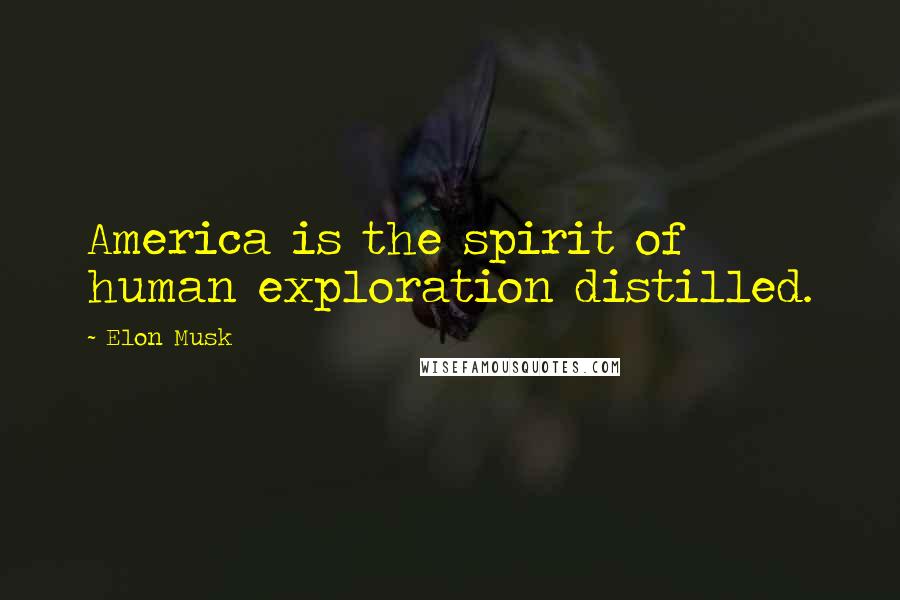 Elon Musk Quotes: America is the spirit of human exploration distilled.