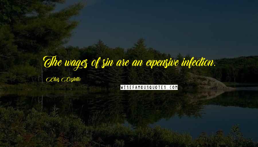 Elvis Costello Quotes: The wages of sin are an expensive infection.