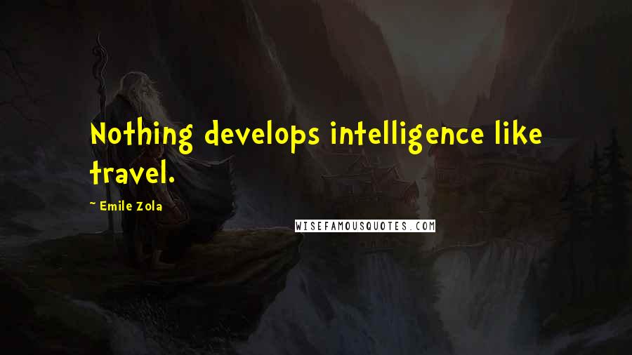 Emile Zola Quotes: Nothing develops intelligence like travel.