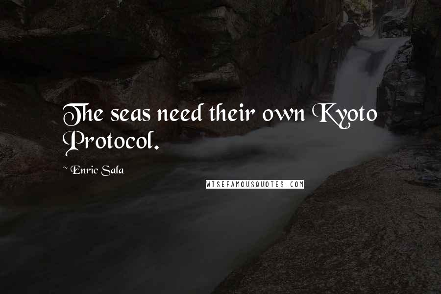 Enric Sala Quotes: The seas need their own Kyoto Protocol.