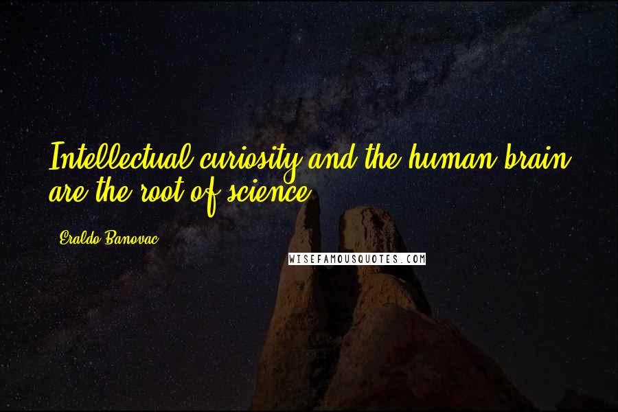 Eraldo Banovac Quotes: Intellectual curiosity and the human brain are the root of science.