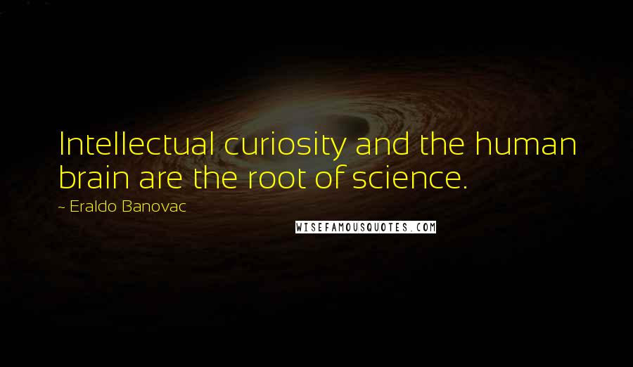 Eraldo Banovac Quotes: Intellectual curiosity and the human brain are the root of science.