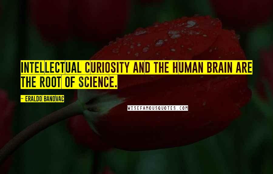 Eraldo Banovac Quotes: Intellectual curiosity and the human brain are the root of science.