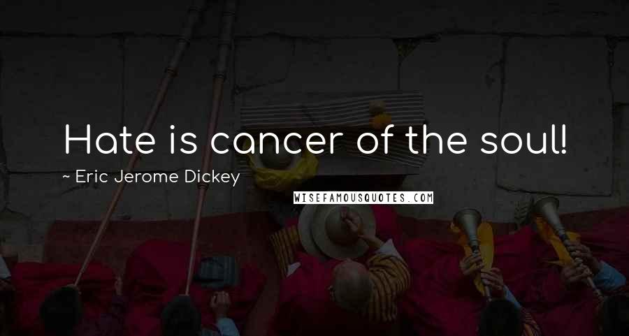 Eric Jerome Dickey Quotes: Hate is cancer of the soul!