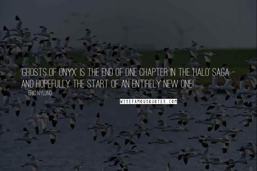 Eric Nylund Quotes: 'Ghosts of Onyx' is the end of one chapter in the 'Halo' saga - and hopefully the start of an entirely new one!