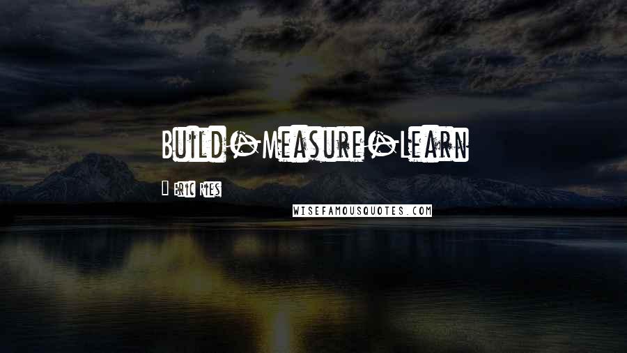 Eric Ries Quotes: Build-Measure-Learn